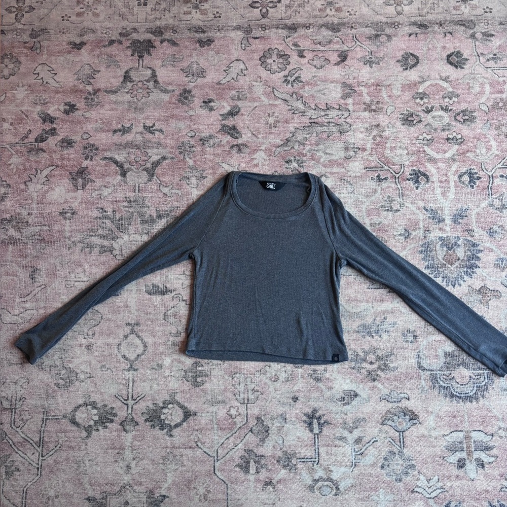 Athleta Girl Gray Long Sleeve Top